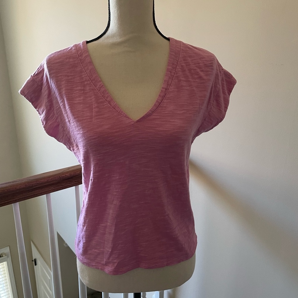 Pink Cropped Tee
